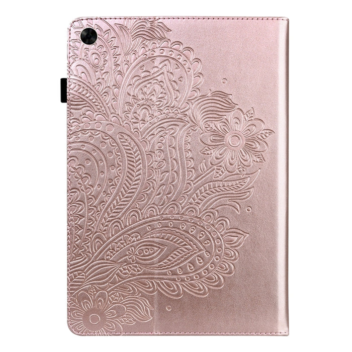 Estuche para tableta de cuero con estampado de pavo real en relieve, For Xiaomi Redmi Pad 10.61 2022, For Nokia T10, For Amazon Kindle Fire 7 2022