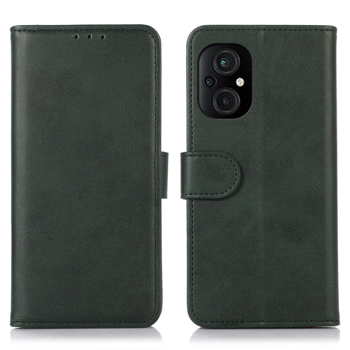 Estuche para teléfono de cuero con textura de vaca, For Xiaomi Poco M5 4G/Poco M4 5G/M5 5G