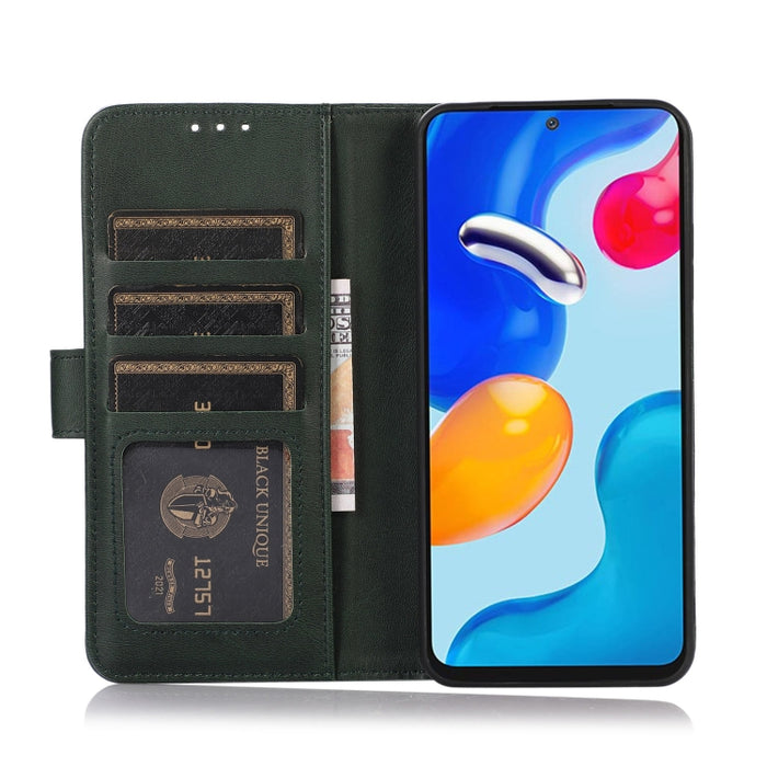 Estuche para teléfono de cuero con textura de vaca, For Xiaomi Poco M5 4G/Poco M4 5G/M5 5G