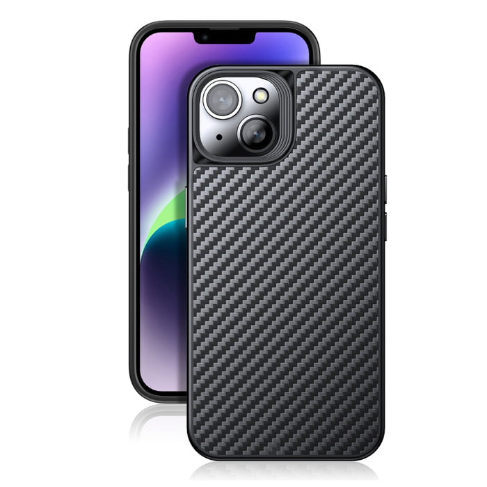 Caja del teléfono de fibra de carbono Kevlar TPU