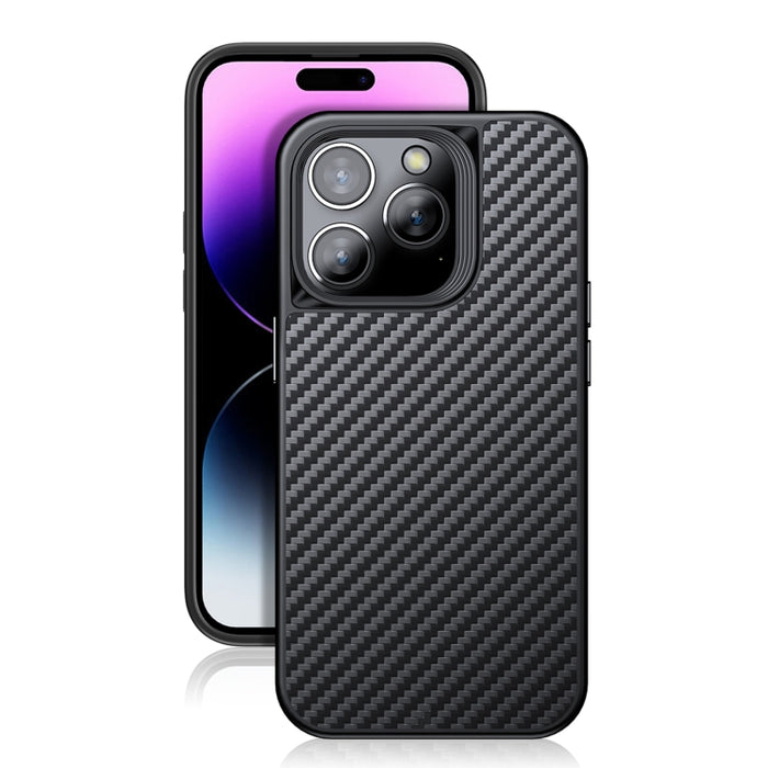 Caja del teléfono de fibra de carbono Kevlar TPU