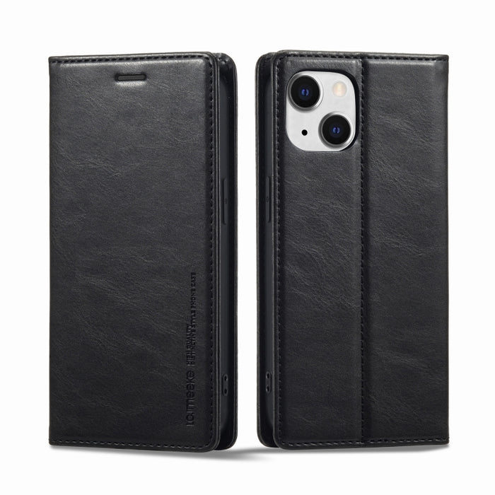 LC.IMEEKE RFID Funda de cuero antirrobo para teléfono, For iPhone 13, For iPhone 13 Mini, For iPhone 14, For iPhone 14 Plus