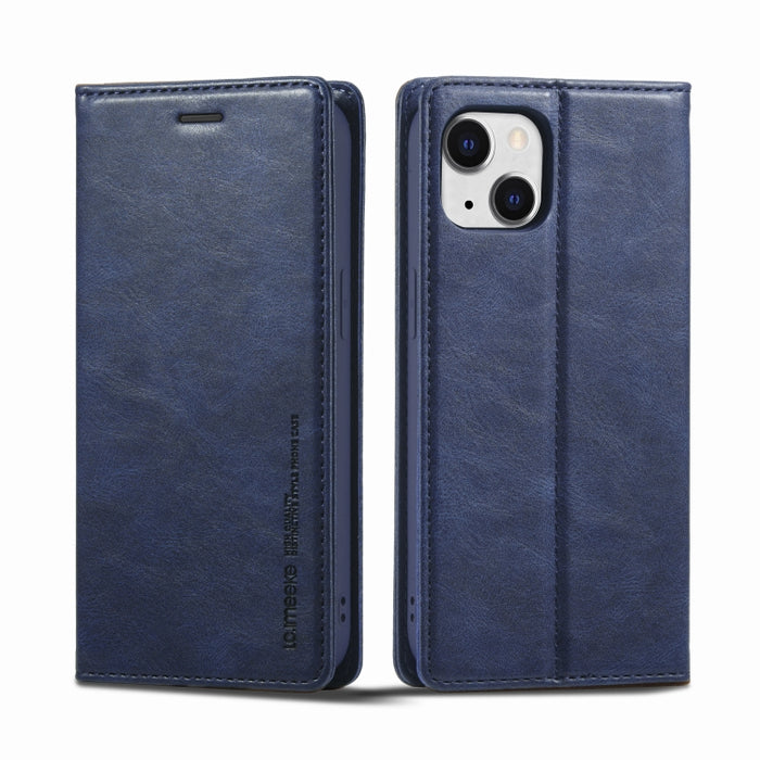LC.IMEEKE RFID Funda de cuero antirrobo para teléfono, For iPhone 13, For iPhone 13 Mini, For iPhone 14, For iPhone 14 Plus