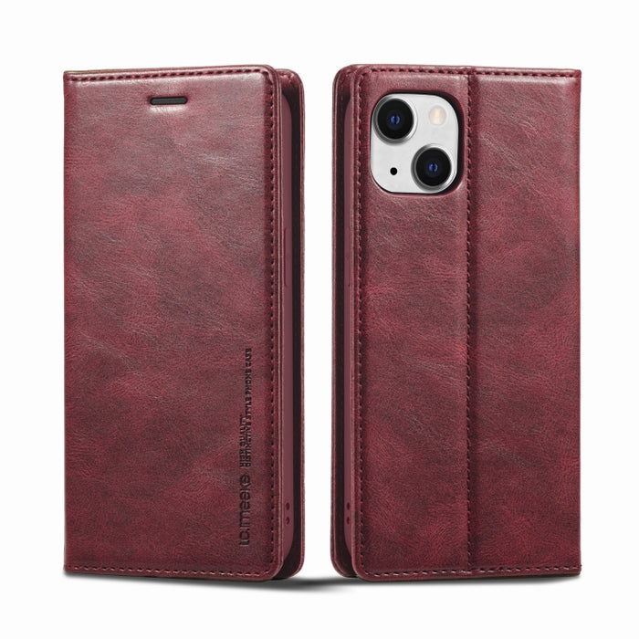 LC.IMEEKE RFID Funda de cuero antirrobo para teléfono, For iPhone 13, For iPhone 13 Mini, For iPhone 14, For iPhone 14 Plus