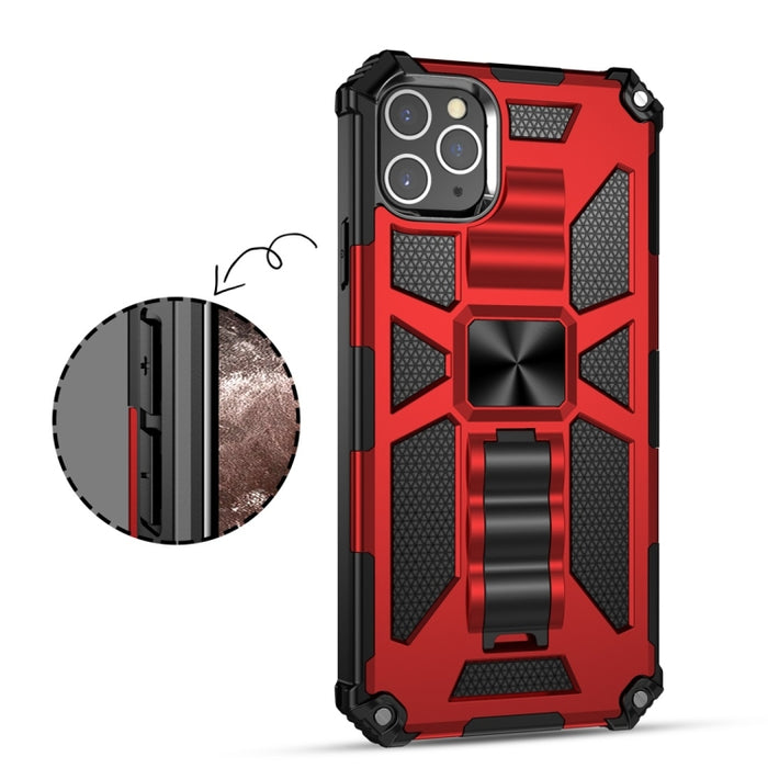 Estuche protector magnético Armor a prueba de golpes TPU + PC con soporte, For iPhone 11, For iPhone 11 Pro, For iPhone 11 Pro Max