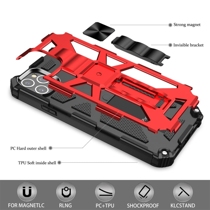Estuche protector magnético Armor a prueba de golpes TPU + PC con soporte, For iPhone 11, For iPhone 11 Pro, For iPhone 11 Pro Max