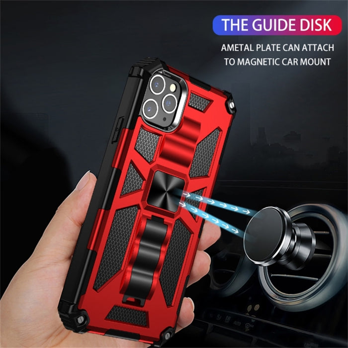 Estuche protector magnético Armor a prueba de golpes TPU + PC con soporte, For iPhone 11, For iPhone 11 Pro, For iPhone 11 Pro Max