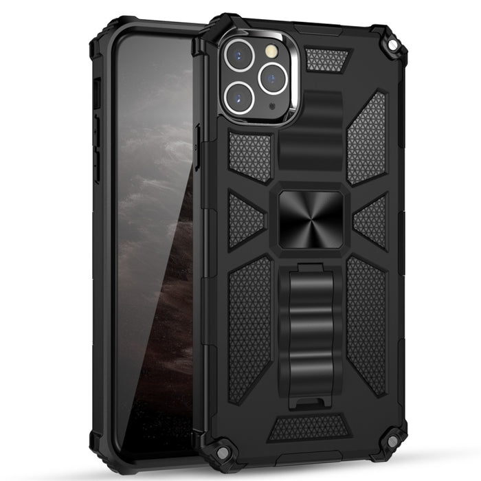 Estuche protector magnético Armor a prueba de golpes TPU + PC con soporte, For iPhone 11, For iPhone 11 Pro, For iPhone 11 Pro Max
