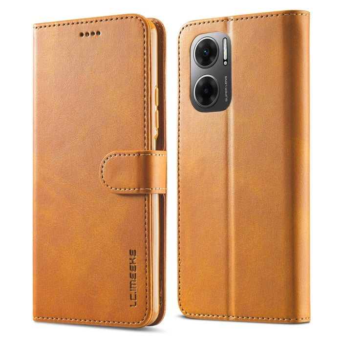 LC.IMEEKE Estuche para teléfono de cuero con textura de becerro, For Xiaomi Redmi 10 5G, For Xiaomi Poco M5, For Xiaomi Poco M4 5G, For Xiaomi Redmi Note 11E 5G, For Xiaomi Redmi 10 Prime＋5G, For Xiaomi Redmi 11 Prime 5G