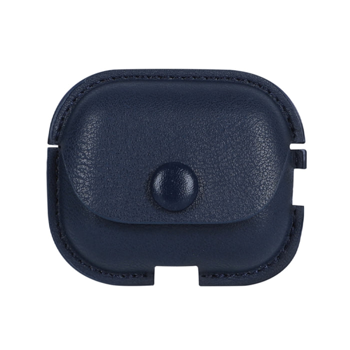 Estuche protector para auriculares de cuero PU con textura Litchi con gancho
