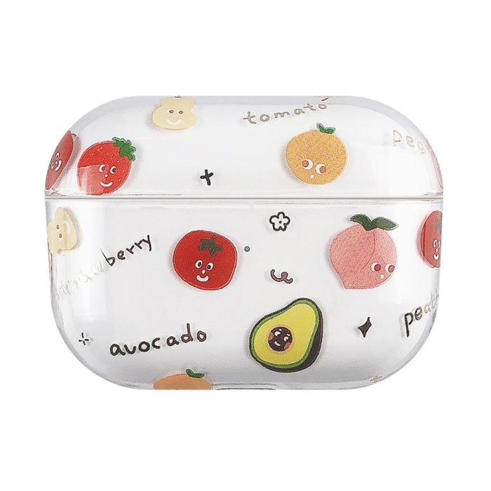 Estuche protector rígido para auriculares PC con patrón de frutas bronceadoras