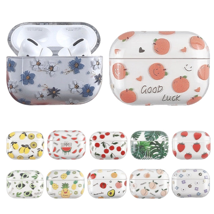 Estuche protector rígido para auriculares PC con patrón de frutas bronceadoras