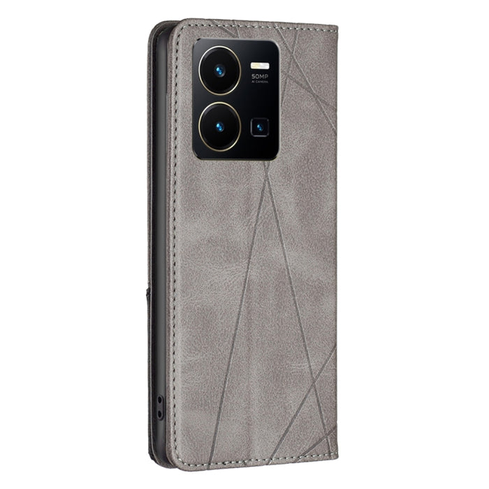 Estuche para teléfono de cuero magnético invisible prismático, For vivo Y35/Y22, For Xiaomi Redmi A1/Redmi A1+, For Samsung Galaxy A04 4G, For Samsung Galaxy A23e 5G