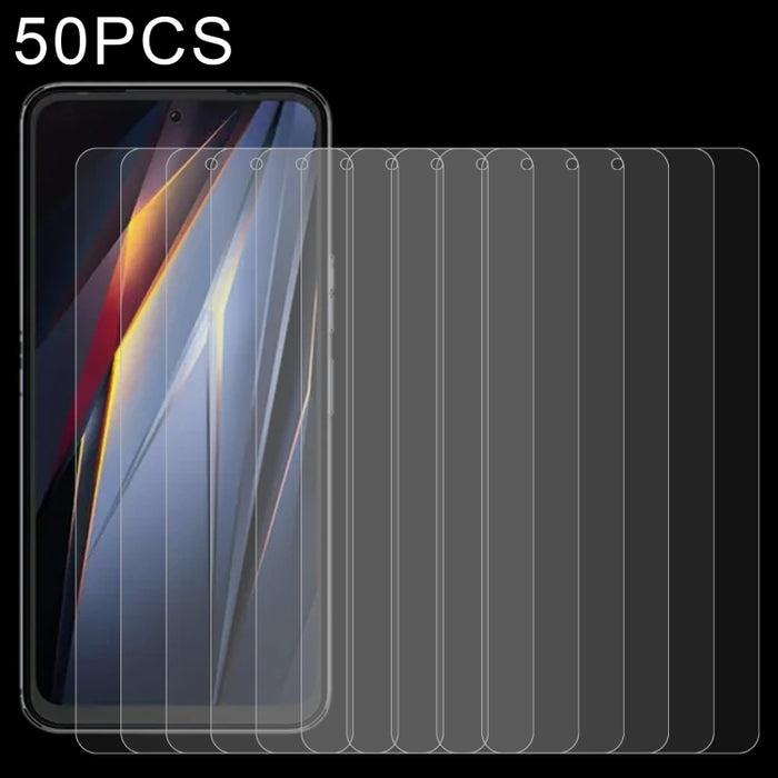 50pcs 0.26mm 9H 2.5D Película de vidrio templado, For TECNO Pova Neo 2 (50 PCS), For ZTE Axon 30S (50 PCS), For Xiaomi Civi 2 / 12 Lite NE / 13 Lite / Civi 3 (50 PCS), For Ulefone Note 14 (50 PCS), For DOOGEE S51 (50 PCS)
