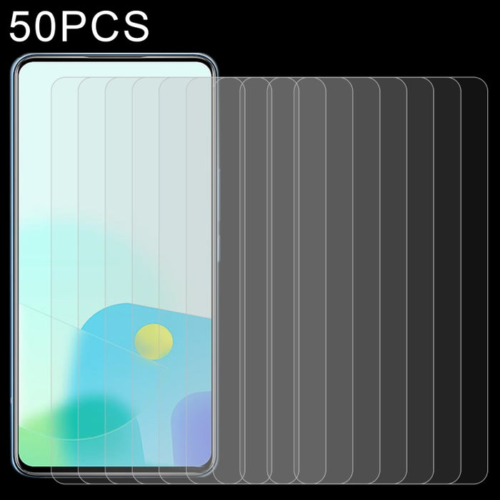 50pcs 0.26mm 9H 2.5D Película de vidrio templado, For TECNO Pova Neo 2 (50 PCS), For ZTE Axon 30S (50 PCS), For Xiaomi Civi 2 / 12 Lite NE / 13 Lite / Civi 3 (50 PCS), For Ulefone Note 14 (50 PCS), For DOOGEE S51 (50 PCS)