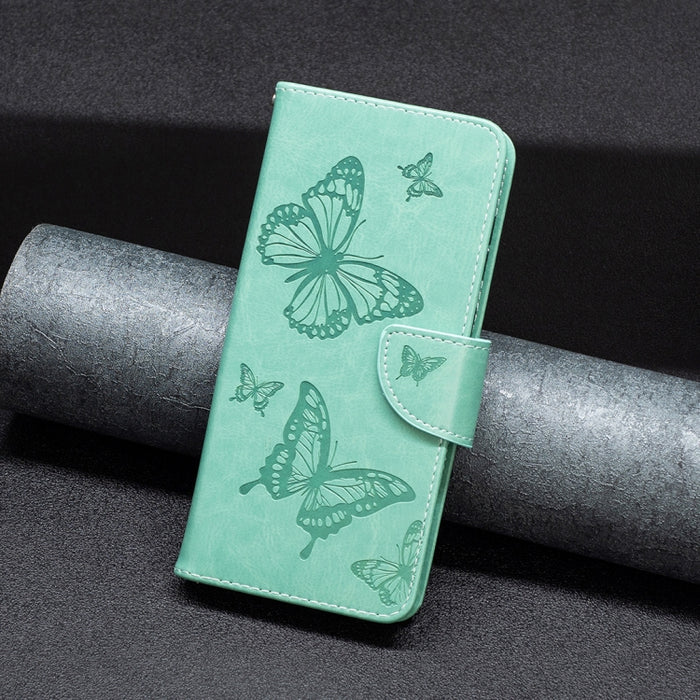 Estuche para teléfono de cuero con dos mariposas en relieve, For vivo Y35/Y22, For Xiaomi Redmi A1/A1+, For Samsung Galaxy A04 4G, For Samsung Galaxy A23e 5G