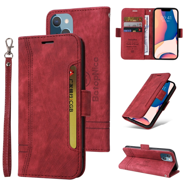 BETOPNICE Estuche de cuero con hebilla de doble cara para teléfono