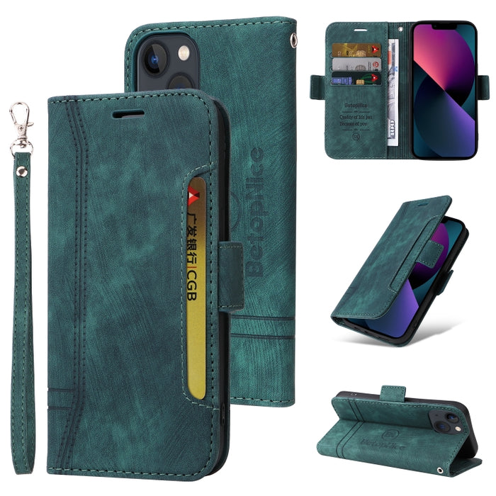 BETOPNICE Estuche de cuero con hebilla de doble cara para teléfono