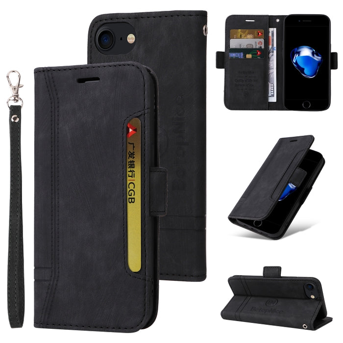 BETOPNICE Estuche de cuero con hebilla de doble cara para teléfono