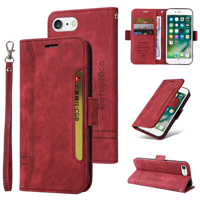 BETOPNICE Estuche de cuero con hebilla de doble cara para teléfono