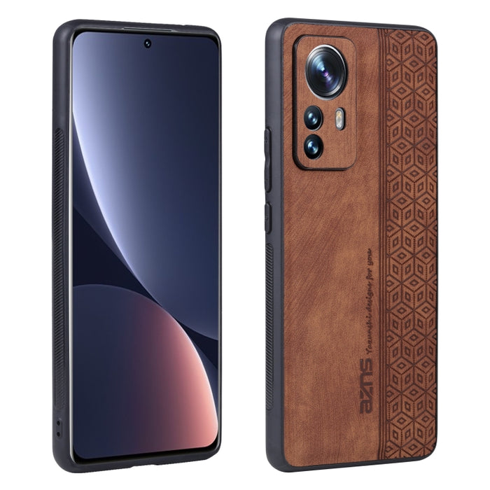 Estuche para teléfono con sensación de piel en relieve AZNS 3D, For Xiaomi 12 Pro / 12S Pro