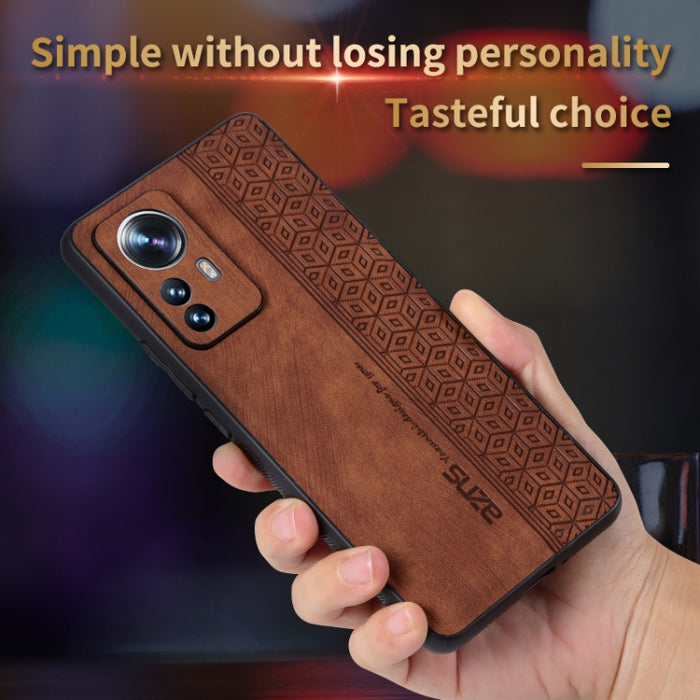 Estuche para teléfono con sensación de piel en relieve AZNS 3D, For Xiaomi 12 Pro / 12S Pro
