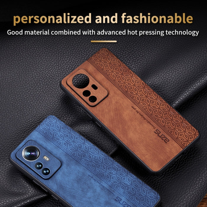 Estuche para teléfono con sensación de piel en relieve AZNS 3D, For Xiaomi 12 Pro / 12S Pro