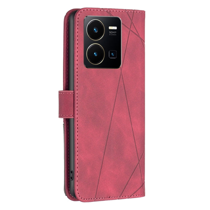 Caja de teléfono de cuero con textura de rombos con hebilla magnética, For vivo Y35 / Y22, For Xiaomi Redmi A1, For Samsung Galaxy A04 4G, For Samsung Galaxy A23e 5G
