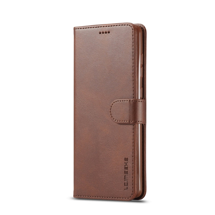 LC.IMEEKE Estuche de cuero con tapa horizontal con textura de becerro, con soporte y ranuras para tarjetas, billetera y marco de fotos, For Huawei P40, For Huawei P40 Pro, For Huawei P40 Lite / nova 6 SE, For Xiaomi Redmi Note 9 Pro                    ...