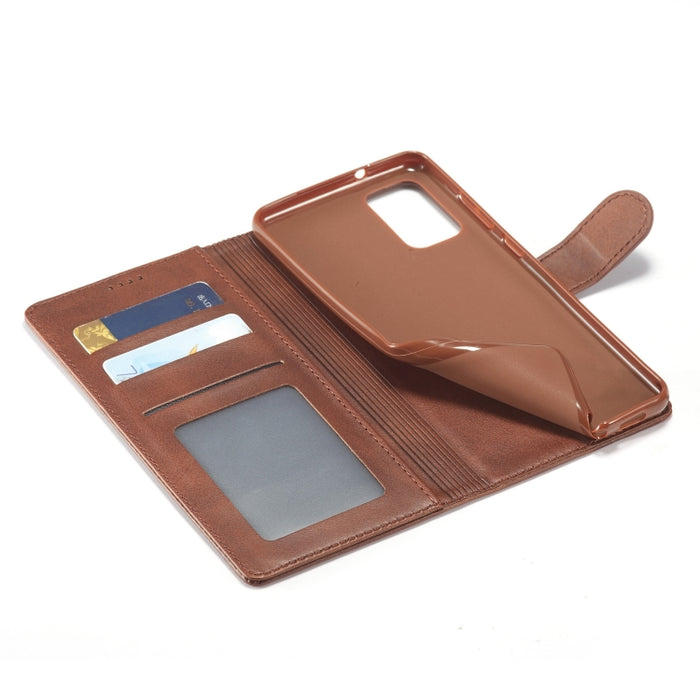 LC.IMEEKE Estuche de cuero con tapa horizontal con textura de becerro, con soporte y ranuras para tarjetas, billetera y marco de fotos, For Huawei P40, For Huawei P40 Pro, For Huawei P40 Lite / nova 6 SE, For Xiaomi Redmi Note 9 Pro                    ...