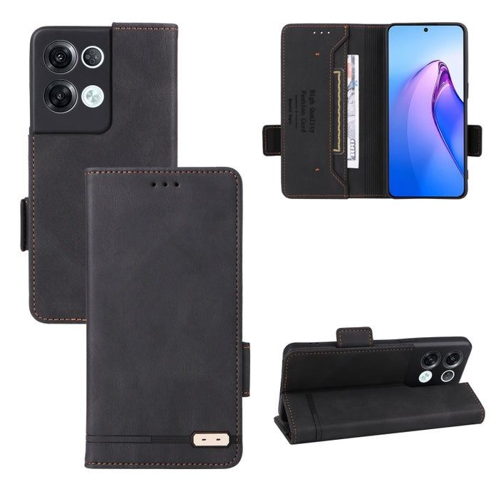 Funda de cuero para teléfono con cierre magnético, For Realme 9i 5G, For Xiaomi Redmi Note 11S / Poco M4 Pro 5G, For Samsung Galaxy A04 4G, For Sony Xperia 5 IV, For Sharp Aquos Sense7 Plus, For OPPO Reno8 5G, For OPPO Reno8 Pro 5G