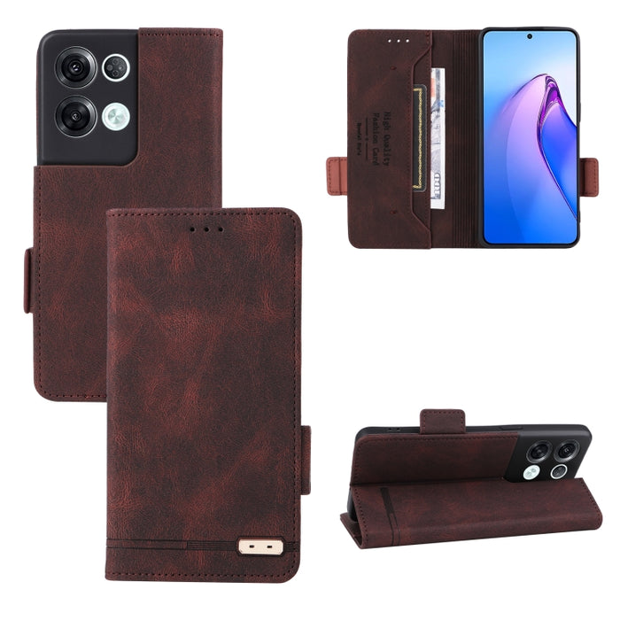 Funda de cuero para teléfono con cierre magnético, For Realme 9i 5G, For Xiaomi Redmi Note 11S / Poco M4 Pro 5G, For Samsung Galaxy A04 4G, For Sony Xperia 5 IV, For Sharp Aquos Sense7 Plus, For OPPO Reno8 5G, For OPPO Reno8 Pro 5G
