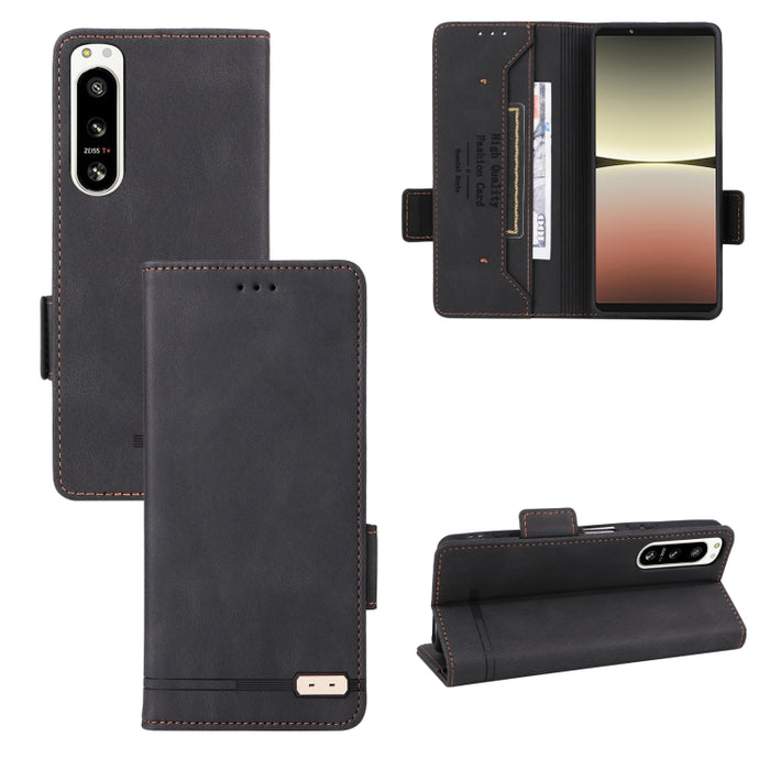 Funda de cuero para teléfono con cierre magnético, For Realme 9i 5G, For Xiaomi Redmi Note 11S / Poco M4 Pro 5G, For Samsung Galaxy A04 4G, For Sony Xperia 5 IV, For Sharp Aquos Sense7 Plus, For OPPO Reno8 5G, For OPPO Reno8 Pro 5G