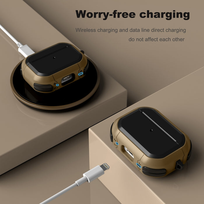Estuche protector de TPU Thunder Mecha a prueba de golpes para auriculares inalámbricos