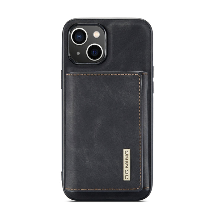 DG.MING M1 Series Estuche de cuero con billetera para múltiples tarjetas de 3 pliegues