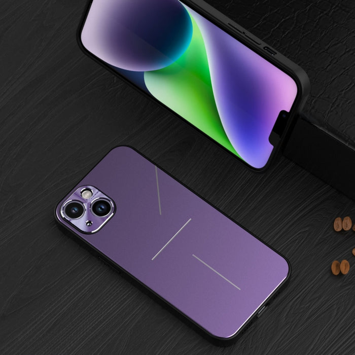R-JUST RJ52 Estuche para teléfono a prueba de golpes de TPU de metal estilo 3 líneas
