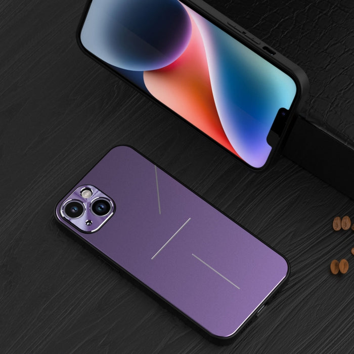 R-JUST RJ52 Estuche para teléfono a prueba de golpes de TPU de metal estilo 3 líneas