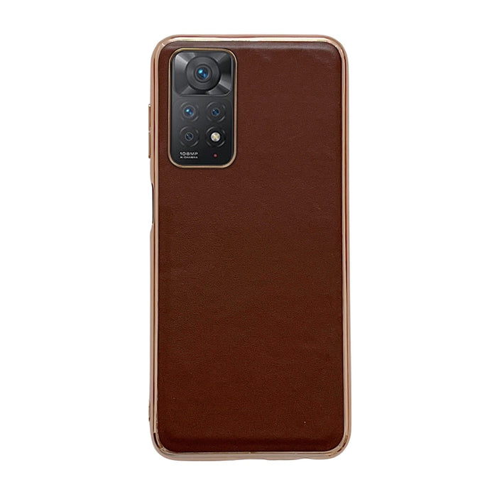 Estuche para teléfono Nano Plating de la serie Xiaoya de cuero genuino, For Huawei Mate 50 Pro, For Huawei Mate 50, For Xiaomi Redmi Note 11 Pro 4G Global/5G Global/Note 11E Pro, For Xiaomi Redmi Note 11 Global/Note 11S 4G