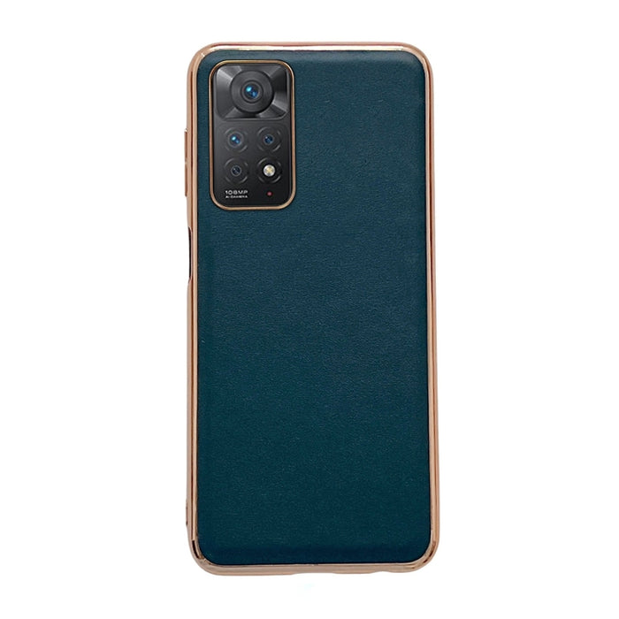 Estuche para teléfono Nano Plating de la serie Xiaoya de cuero genuino, For Huawei Mate 50 Pro, For Huawei Mate 50, For Xiaomi Redmi Note 11 Pro 4G Global/5G Global/Note 11E Pro, For Xiaomi Redmi Note 11 Global/Note 11S 4G