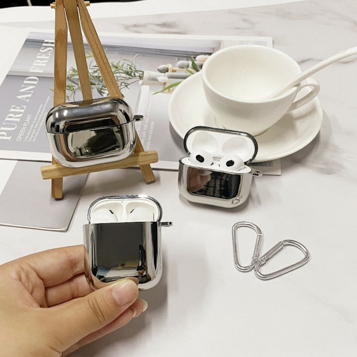 Estuche protector de auriculares de TPU de galvanoplastia dividida con gancho