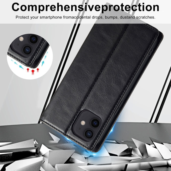 LC.IMEEKE RFID Funda de cuero antirrobo para teléfono, For iPhone 12 mini, For iPhone 11, For iPhone 11 Pro, For iPhone 11 Pro Max