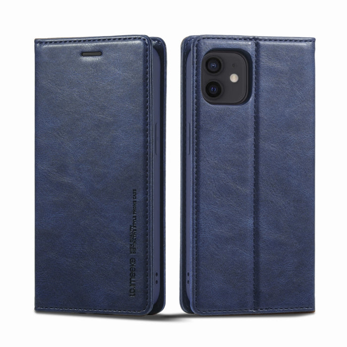 LC.IMEEKE RFID Funda de cuero antirrobo para teléfono, For iPhone 12 mini, For iPhone 11, For iPhone 11 Pro, For iPhone 11 Pro Max
