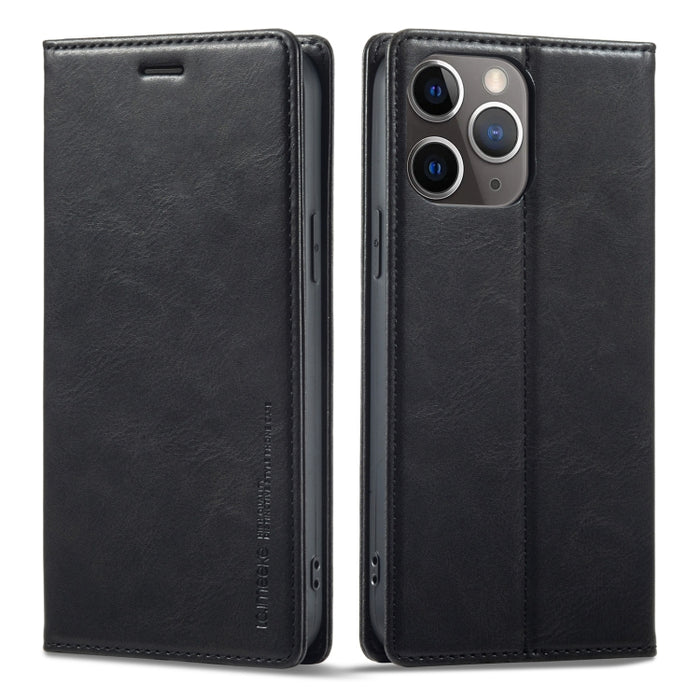 LC.IMEEKE RFID Funda de cuero antirrobo para teléfono, For iPhone 12 mini, For iPhone 11, For iPhone 11 Pro, For iPhone 11 Pro Max