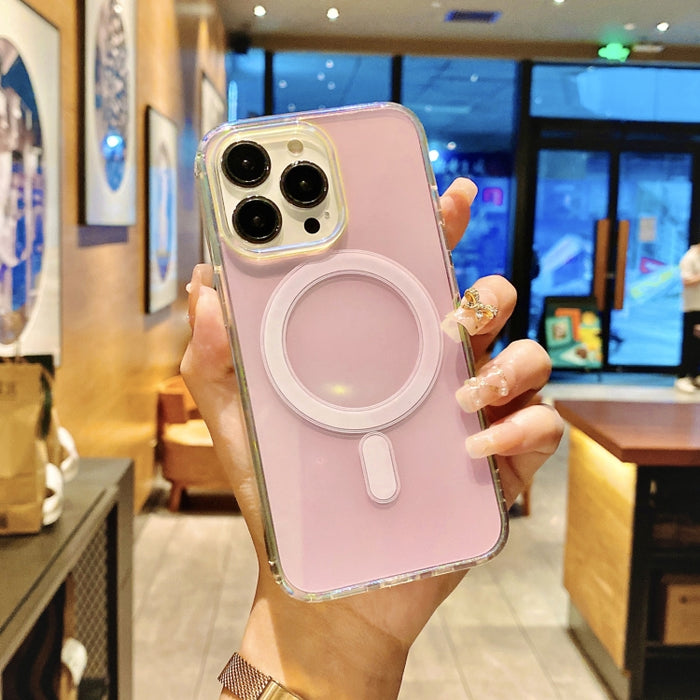 Estuche magnético para teléfono MagSafe chapado en color