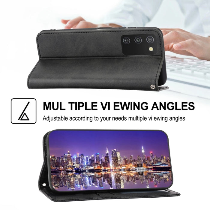 Caja de teléfono de cuero con cierre magnético y textura de becerro de rejilla cúbica, For Nothing Phone 1, For Xiaomi Redmi Note 11S 5G, For Xiaomi Redmi Note 11S Global, For Xiaomi Redmi Note 11 Pro 4G, For Xiaomi Redmi 10C 4G, For Xiaomi Redmi 10A  ...
