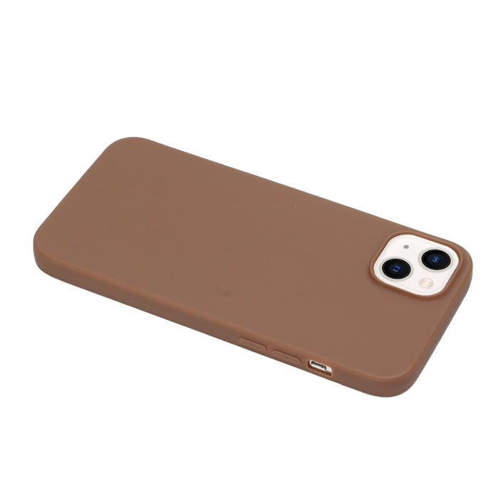 Funda de teléfono de silicona esmerilada de color sólido
