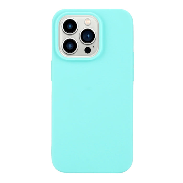 Funda de teléfono de silicona esmerilada de color sólido