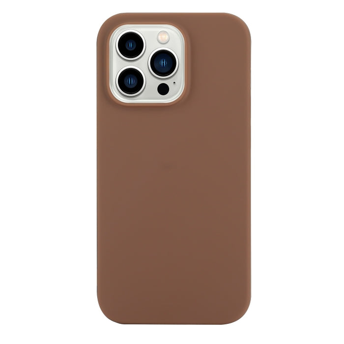 Funda de teléfono de silicona esmerilada de color sólido