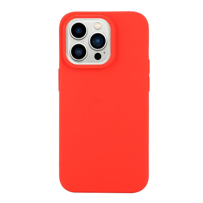 Funda de teléfono de silicona esmerilada de color sólido