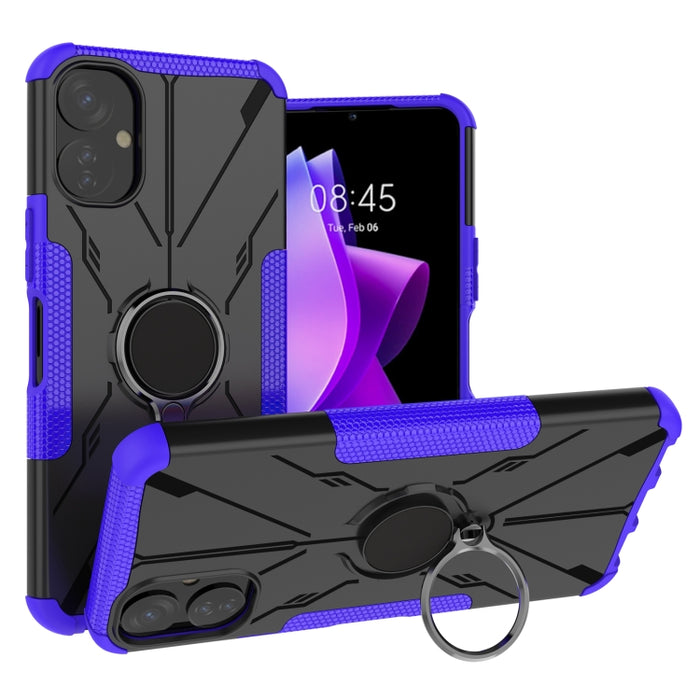 Armor Bear Funda para teléfono PC + TPU a prueba de golpes con anillo